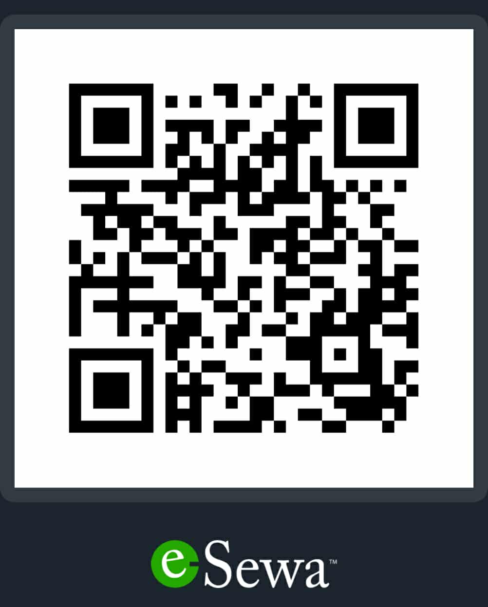 eSewa QR code for Sajjit Shrestha